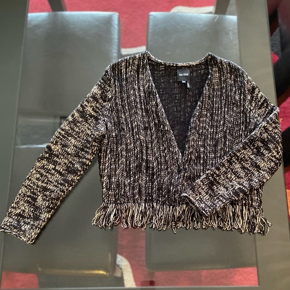 Nic+Zoe Fringe Knit Tweed Jacket MP - Picture 8 of 10